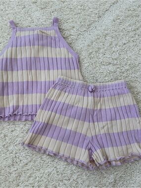 H&M Striped Knit Set